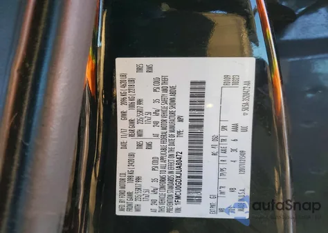 2018 Ford Escape Se z USA, uszkodzony, nr VIN 1FMCU0GDXJUA80472